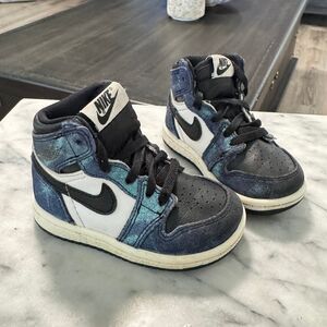 Nike Air Jordan 1 High OG Tie-Dye Black Aurora Toddler SZ 5C (CU0450-100)